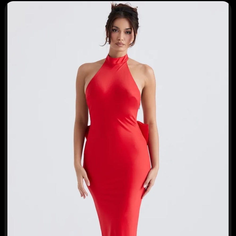 House of CB Red Ilaria Dress Size L